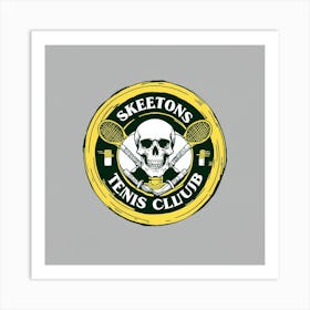 Skeletons Tennis Club Art Print