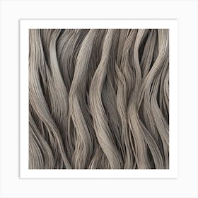 Wavy Hair 1 Art Print