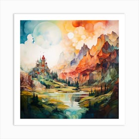 Whispers of Tuscany: Abstract Harmony Art Print