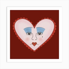 Queen Of Hearts Art Print