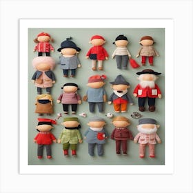 Collection Of Dolls Art Print