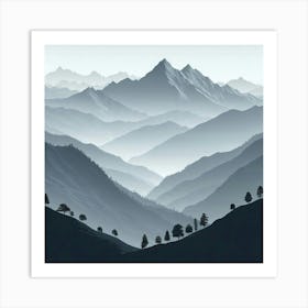 Mountain Landscape 4 Art Print