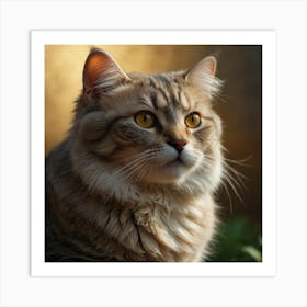 Portrait Cat Look Art Print