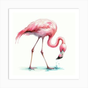 Pink Flamingo 6 Art Print