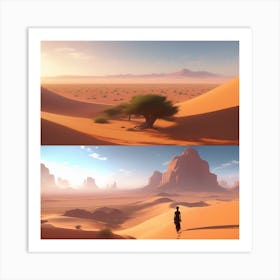 Desert Landscape 114 Art Print