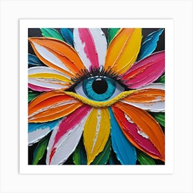 Eye Of The Flower Art Print