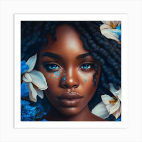 Blue Beauty Art Print