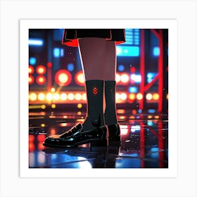 Default Looking For My Socks Art Print 3 Art Print