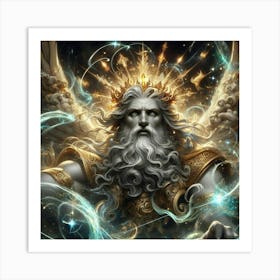 Ancient Greek God Zeus 1 Art Print