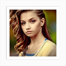 Portrait Of A Girl 1 Art Print