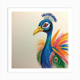 Peacock 56 Art Print