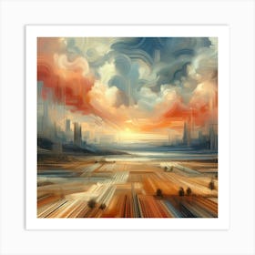 Abstract Horizons 6 Art Print