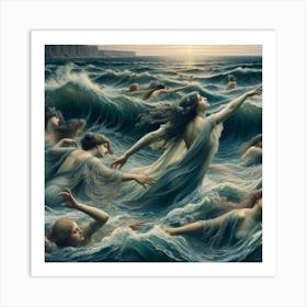 Mermaids 3 Art Print