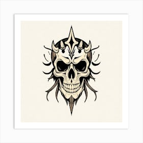 Skull Tattoo Design Art Print