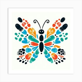 Handprint Butterfly Art Art Print