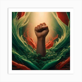 Fist In The Air 7 Art Print