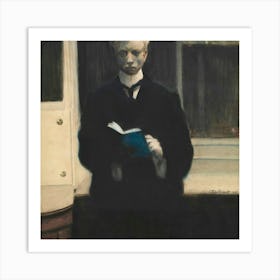 Man Reading A Book Art Print