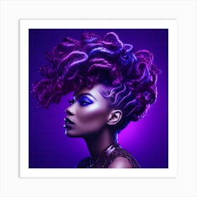 MO PURPLE Art Print