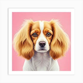 Portrait Of A Dog Art Print