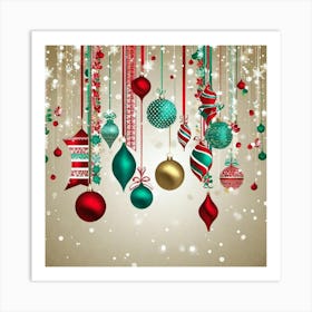 Christmas Ornaments 27 Art Print