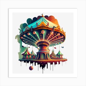 Carousel Art Print