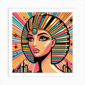 Pop Egyptian Layali Pulse Art Print