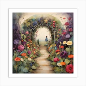 Garden Of Flowers Art Print