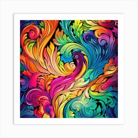 Colorful Abstract Background 1 Art Print