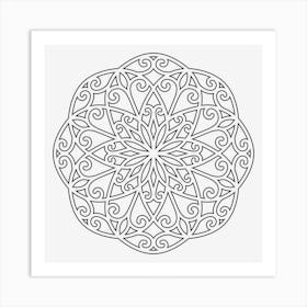 Iron Mandala 08 Art Print