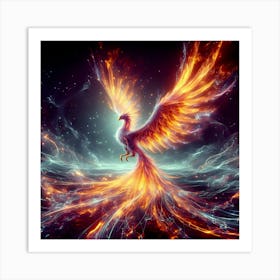 Digital Phoenix02 Art Print