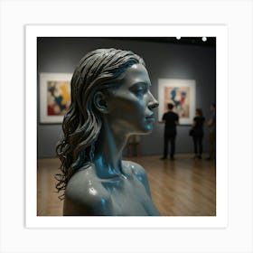 Sculpture Of A Woman Art Print