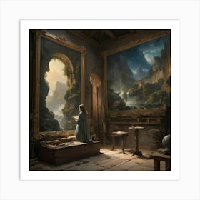 Beauty And The Beast art print paintings Art Print