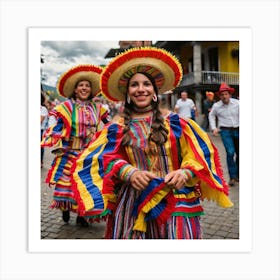 Ecuadorian Dancers 5 Art Print