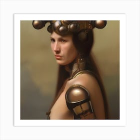 Robot Girl 4 Art Print