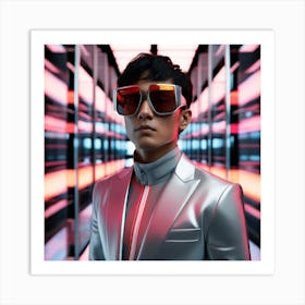 Asian Man In Sunglasses Art Print