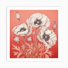 Poppies 20 Art Print