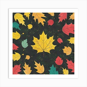 Autumn Leaves Art Print