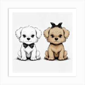 Cute Puppy Art Print