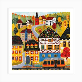 Kids Travel Illustration Germany 3 Art Print