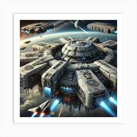 Sentinel Class Defense Platform Converted Art Print