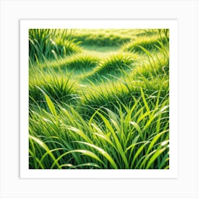 Grass Flat Surface For Background Use Mysterious (1) Art Print