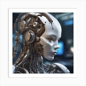 Cyborg Woman 64 Art Print