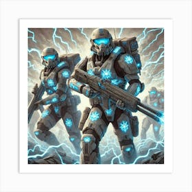 Ionosphere Storm Troopers Converted Art Print