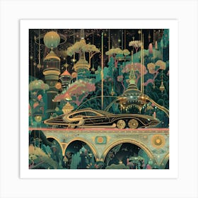 Futuristic Cityscape 13 Art Print