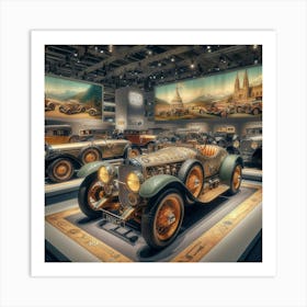 Old Cars In A Museum 1 Art Print