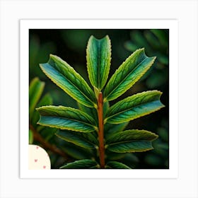 Yew leafs Art Print