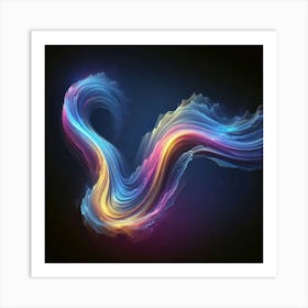 Abstract Wavy Wave Art Print