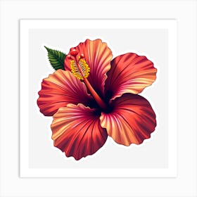 Hibiscus Flower 1 Art Print