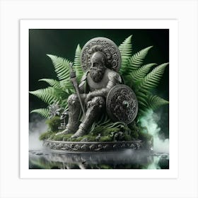 Viking Statue Art Print