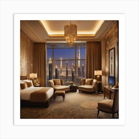 Dubai Hotel Room Art Print